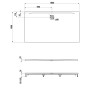 LAUFEN PRO Marbond Duschwanne 180 x 100 x 3,4 cm