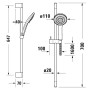 Duravit Brauseset mit Handbrause 3jet 11 cm