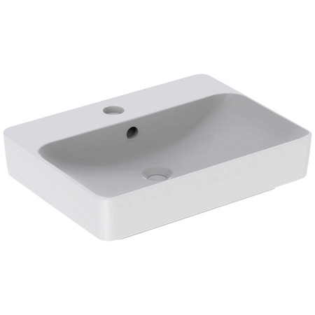 Geberit VariForm Aufsatzwaschtisch 60 x 45 cm, rechteckig, mit Hahnlochbank