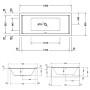 Duravit Starck Badewanne Rechteck 180 x 80 cm