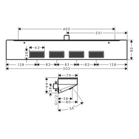 hansgrohe Rainfinity Schulterbrause 500 1jet mit Ablage