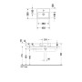 Duravit Vero Handwaschbecken 45 cm mit 1 Hahnloch