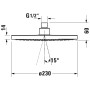 Duravit Kopfbrause 1jet Ø 23 cm MinusFlow