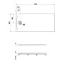 LAUFEN PRO Marbond Duschwanne 170 x 80 x 4,6 cm