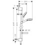 hansgrohe Crometta Vario Brauseset mit Casetta 65 cm