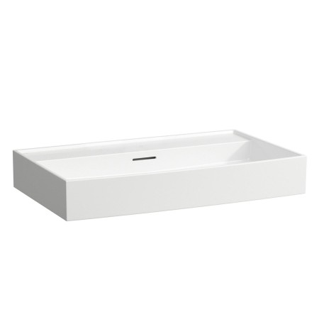 LAUFEN Kartell Waschtisch 80 x 46 cm, ohne Hahnloch, mit Überlauf