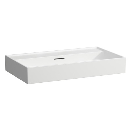 LAUFEN Kartell Waschtisch 80 x 46 cm, ohne Hahnloch, mit Überlauf