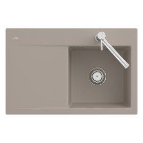 Villeroy & Boch Subway Style 45 Einbauspüle, Ablaufgarnitur mit Handbetätigung, Becken rechts