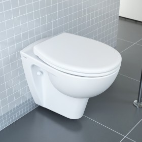 VitrA Conforma WC sospeso, VitrA Flush 2.0, scarico a pavimento + 6 cm