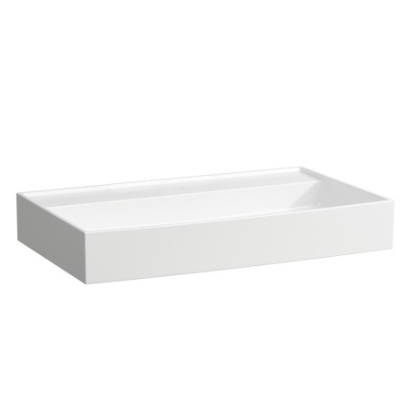 LAUFEN Kartell Waschtisch 80 x 46 cm, ohne Hahnloch, ohne Überlauf