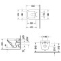 Duravit DuraStyle Wand-WC Rimless Set