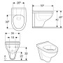 Geberit Renova Comfort Wand-WC Tiefspüler