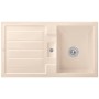 Villeroy & Boch Flavia 50 Einbauspüle, Ablaufgarnitur mit Handbetätigung, reversibel
