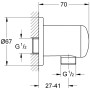 GROHE Relaxa Wandanschlussbogen
