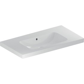 Geberit iCon Light Waschtisch 90 cm mit Ablagefläche, ohne Hahnloch, mit Überlauf