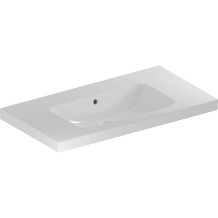 Geberit iCon Light Waschtisch 90 cm mit Ablagefläche, ohne Hahnloch, mit Überlauf