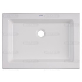 Lavabo incasso Duravit 2nd floor 58 cm, senza foro per rubinetto, installazione dall'alto