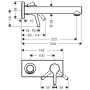 hansgrohe Talis S Einhebel-Waschtischmischer UP 22,5 cm
