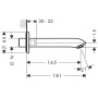 hansgrohe Metris Wanneneinlauf