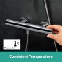 hansgrohe Pulsify Select S Brausesystem 105 3 Strahlarten Relaxation wassersparend, mit Ecostat Element und Duschstange 90 cm
