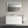 Duravit Viu Möbelwaschtisch 123 cm mit 1 Hahnloch, mit Überlauf