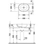 Duravit Foster Aufsatzbecken 49,5 x 35 cm