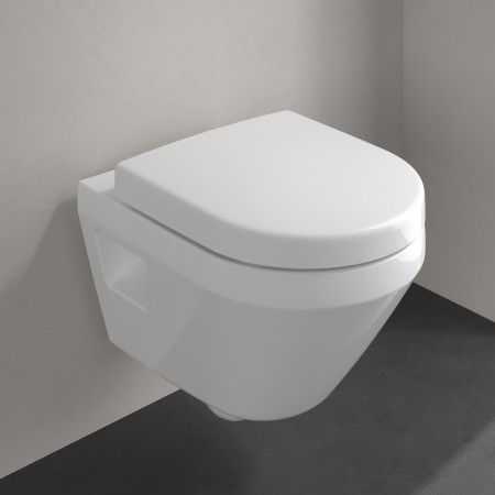 Villeroy & Boch Architectura Tiefspül-WC Compact spülrandlos, wandhängend, CeramicPlus