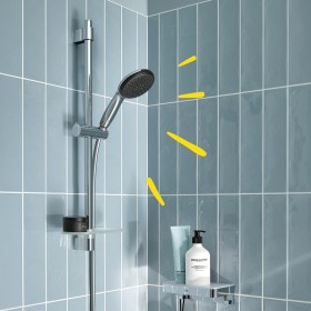 GROHE Vitalio Start 110 Brausestangenset 60 cm mit 2 Strahlarten, Duschablage