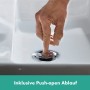 hansgrohe Tecturis S 3-Loch Waschtischarmatur 150 mit Push-Open Ablaufgarnitur