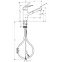 hansgrohe Focus M42 Einhebel-Küchenmischer 150, Ausziehauslauf, 1jet