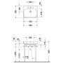 Duravit Happy D.2 Möbelwaschtisch 60 cm mit 1 Hahnloch