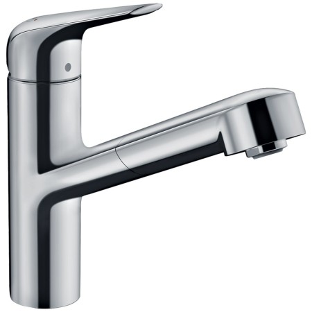hansgrohe Focus M42 Einhebel-Küchenmischer 150, Ausziehauslauf, 1jet, sBox