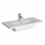 VitrA Integra Möbelwaschtisch Compact 80 cm mit Überlaufloch, 1 Hahnloch mittig