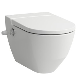 LAUFEN Cleanet Navia Dusch-WC spülrandlos mit seitlicher Öffnung für externen Wasseranschluss