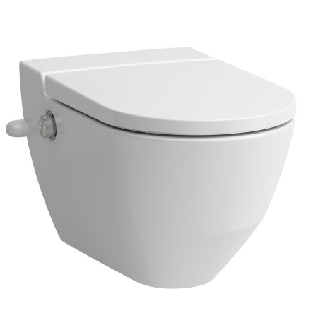 LAUFEN Cleanet Navia Dusch-WC spülrandlos mit seitlicher Öffnung für externen Wasseranschluss