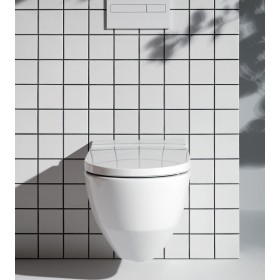 LAUFEN Cleanet Navia Dusch-WC spülrandlos mit seitlicher Öffnung für externen Wasseranschluss