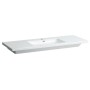 LAUFEN Living Square Waschtisch 130 cm, kleines Becken mit 1 Hahnloch