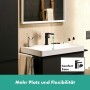hansgrohe Tecturis E Einhebel-Waschtischarmatur 210 Fine CoolStart mit Schwenkauslauf und Push-Open Ablaufgarnitur