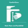 hansgrohe Tecturis E Einhebel-Waschtischarmatur 210 Fine CoolStart mit Schwenkauslauf und Push-Open Ablaufgarnitur