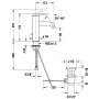 Duravit C.1 Einhebel-Waschtischmischer M mit Zugstangen-Ablaufgarnitur