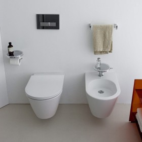 Abattant WC LAUFEN Kartell avec couvercle et frein de chute, neuf