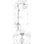 hansgrohe Croma 220 Showerpipe Einhebelmischer, Brausearm 40 cm