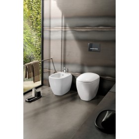 Geberit Citterio Stand-WC Tiefspüler, wandbündig, Rimfree