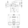Duravit B.1 Einhebel-Wannenmischer Aufputz