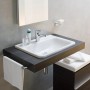 LAUFEN PRO A Einbau-Waschtisch 56 cm von oben, mit 1 Hahnloch