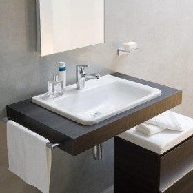 Vasque encastrable LAUFEN PRO A 56 cm par le haut, avec 1 trou de robinet