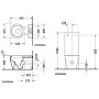 Duravit Starck 1 Stand WC-Kombination Tiefspüler