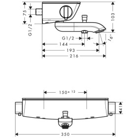 hansgrohe Ecostat Select Wannenthermostat