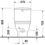 Duravit Starck 3 Spülkasten für WC-Kombination Big Toilet Anschluss von unten