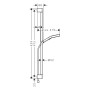 hansgrohe Rainfinity Duschset 130 3 Strahlarten mit Duschstange 90 cm, EcoSmart